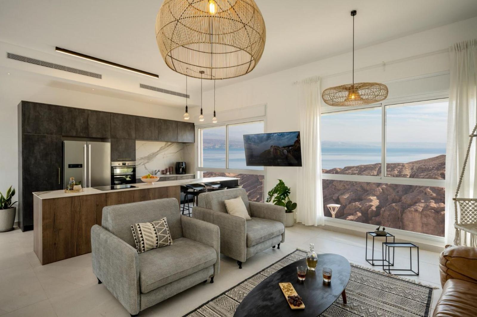 Mountain And Sea View - Penthouse With Private Pool Lägenhet Eilat Exteriör bild